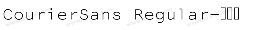 CourierSans Regular字体转换